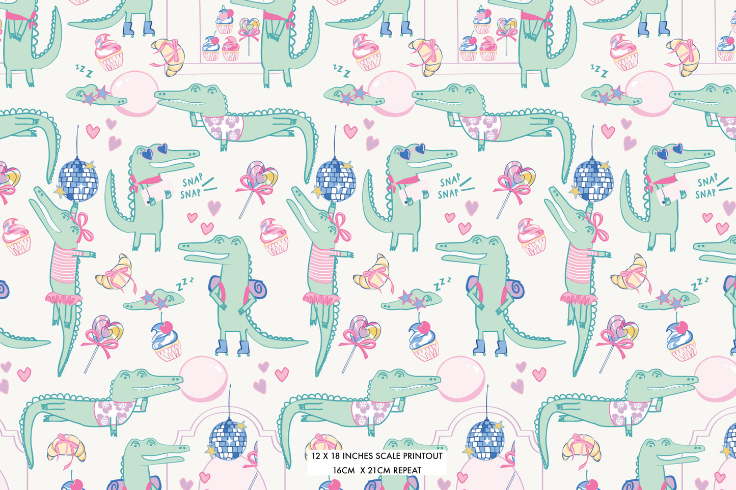 Alligator Disco Youth Long Pajama Set - Kids PJs