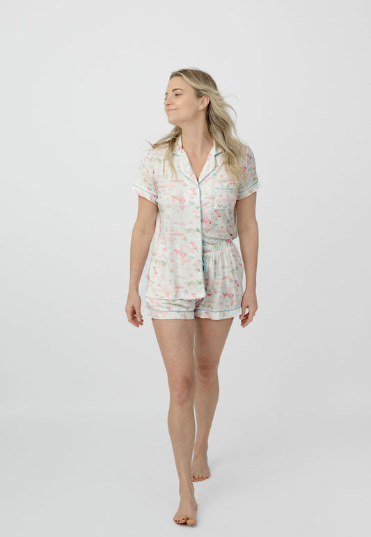 Pastel Texas Short Pajama Set - Modal Knit