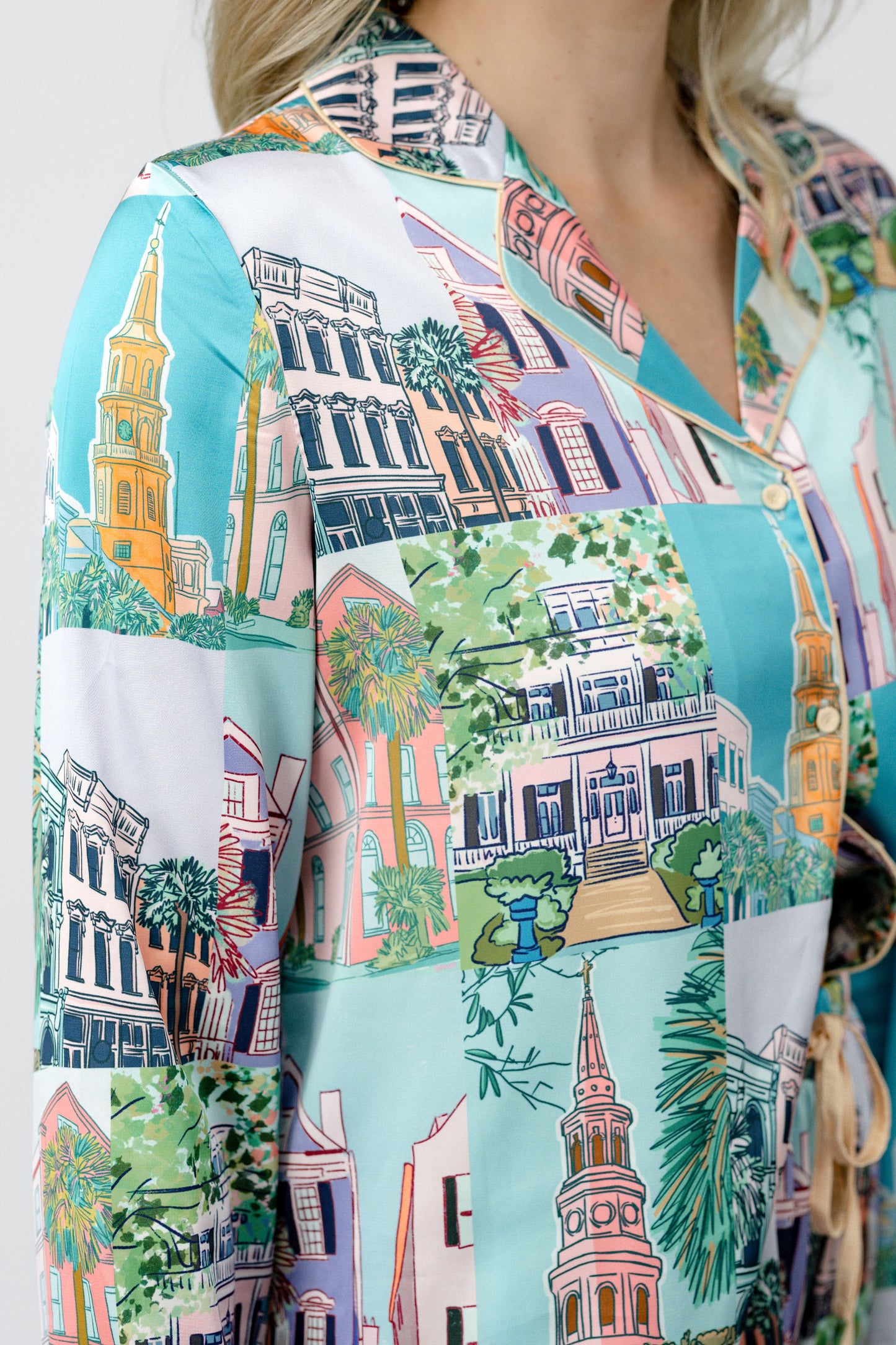 Charleston Pop PJ Set - Charleston Print