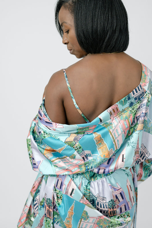 Charleston Pop Robe - Charleston Print | Imbali Charleston