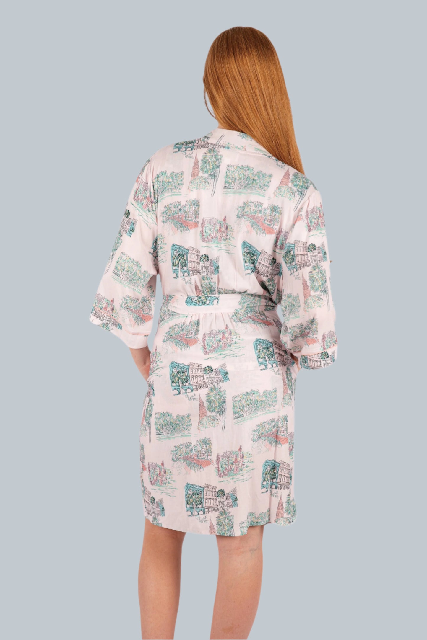 Charleston Scene Pink Robe - Artist Print by Jessie Reyna | Imbali Charleston