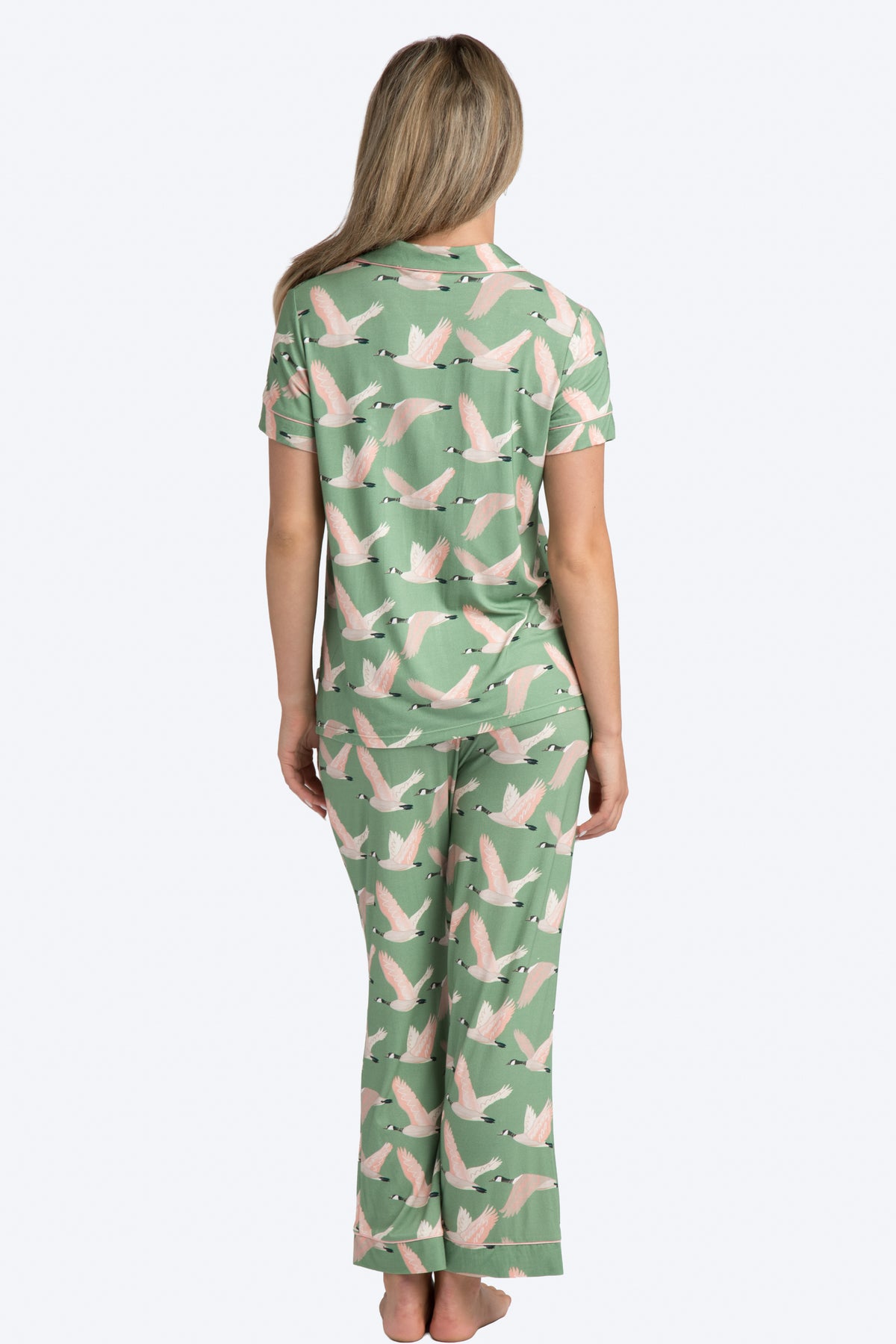 Canada Geese Crop Pajama Set