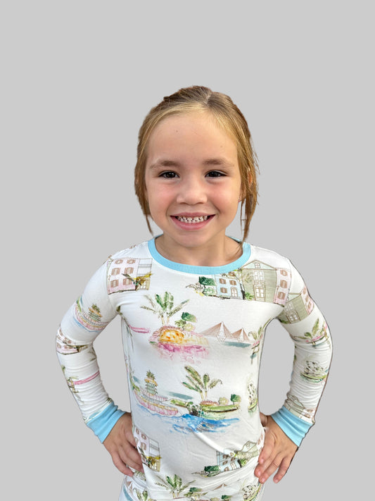 I Love CHS Youth Pajama Set - Charleston Kids PJs | Imbali Charleston