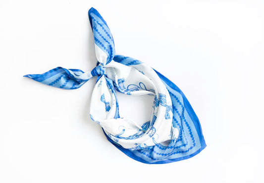 Day on the Range Western Scarf 25x25" - Rodeo Print | Imbali Charleston