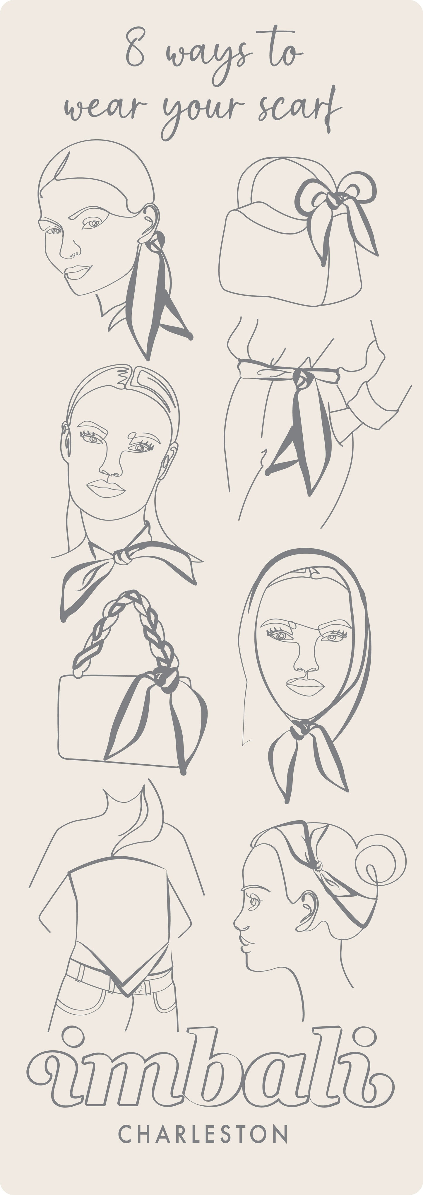 Mystic Marsh Scarf 25x25" - Hand-Painted Southern Wildlife | Imbali Charleston