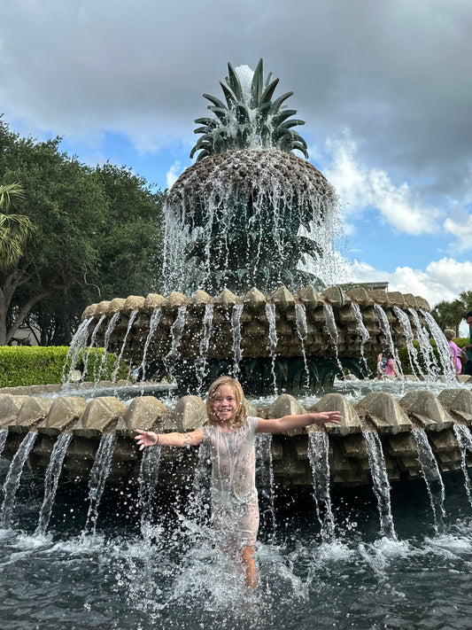 CHS Outline Multi Kids Short Set - Charleston Print PJs | Imbali Charleston