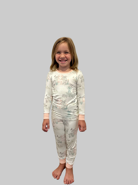 CHS Outline Multi Youth Pajama Set - Charleston Kids PJs | Imbali Charleston