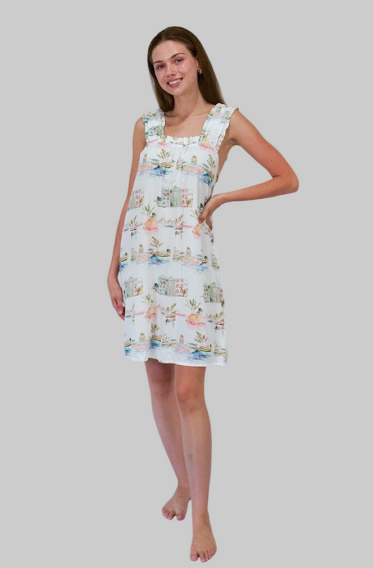 I Love Charleston Ruffle Chemise LV- Holy City Nightgown | Imbali Charleston