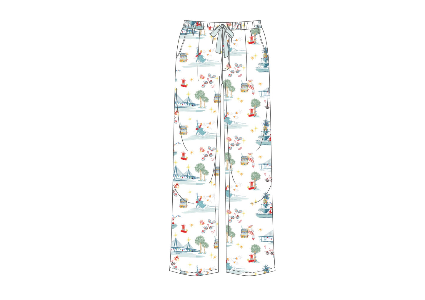 Charleston Festive Icons Mens Pajama Pants