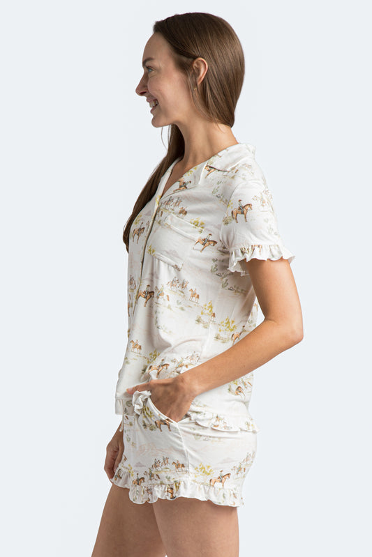 Pastel Prairie Modal Short Set - Western Print PJs