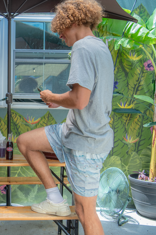 Surf Dream Men's Shorts - Artist Watercolor Print | Imbali Charleston