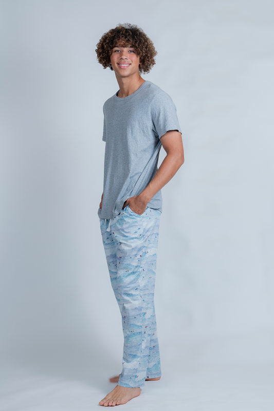 Surf Dream Men's Pants - Artist Watercolor Print | Imbali Charleston