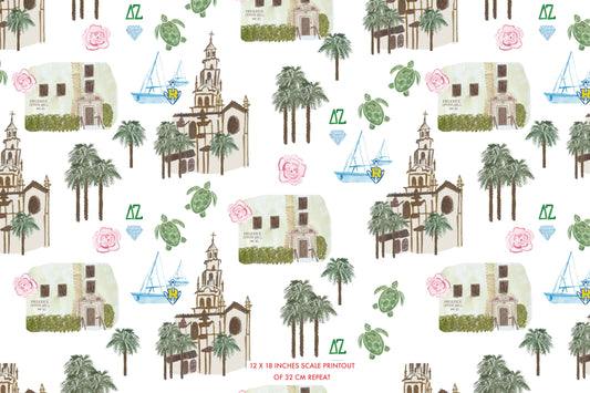 Delta Zeta Rollins College Pajama Set - Sorority PJs | Imbali Charleston