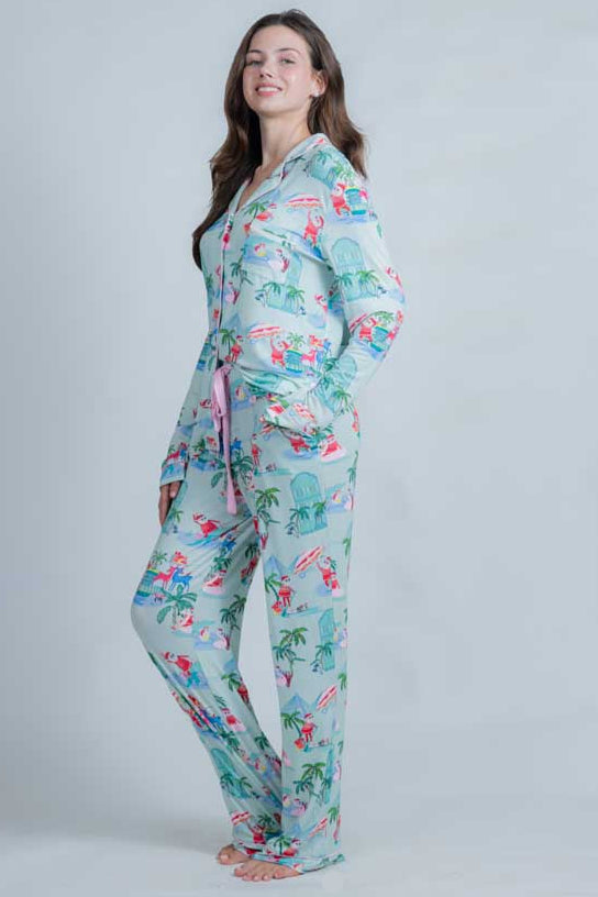 Santa in CHS Men's Pants - Charleston Christmas PJs | Imbali Charleston