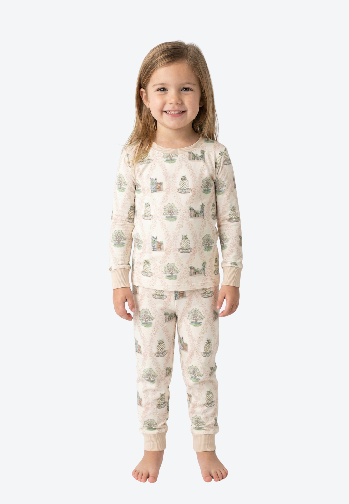 Charleston Charm Youth Pajama Set - Charleston Kids PJs