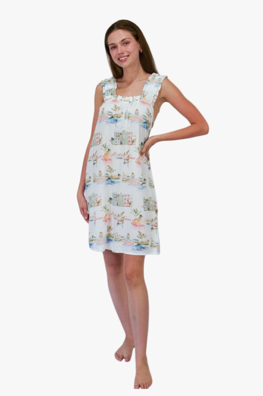 I Love Charleston Ruffle Chemise LV- Holy City Nightgown | Imbali Charleston