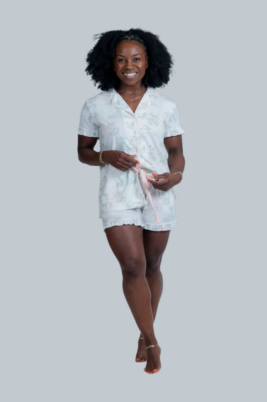 CHS Outline Multi Short Set - Charleston Print PJs | Imbali Charleston