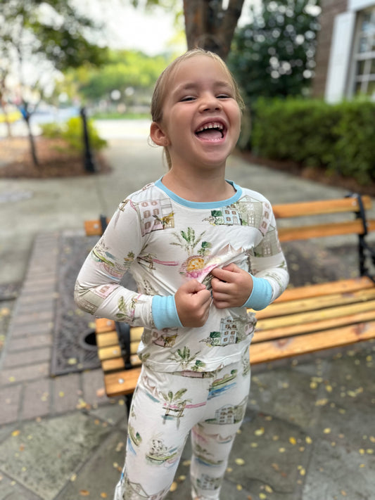 I Love CHS Youth Pajama Set - Charleston Kids PJs | Imbali Charleston