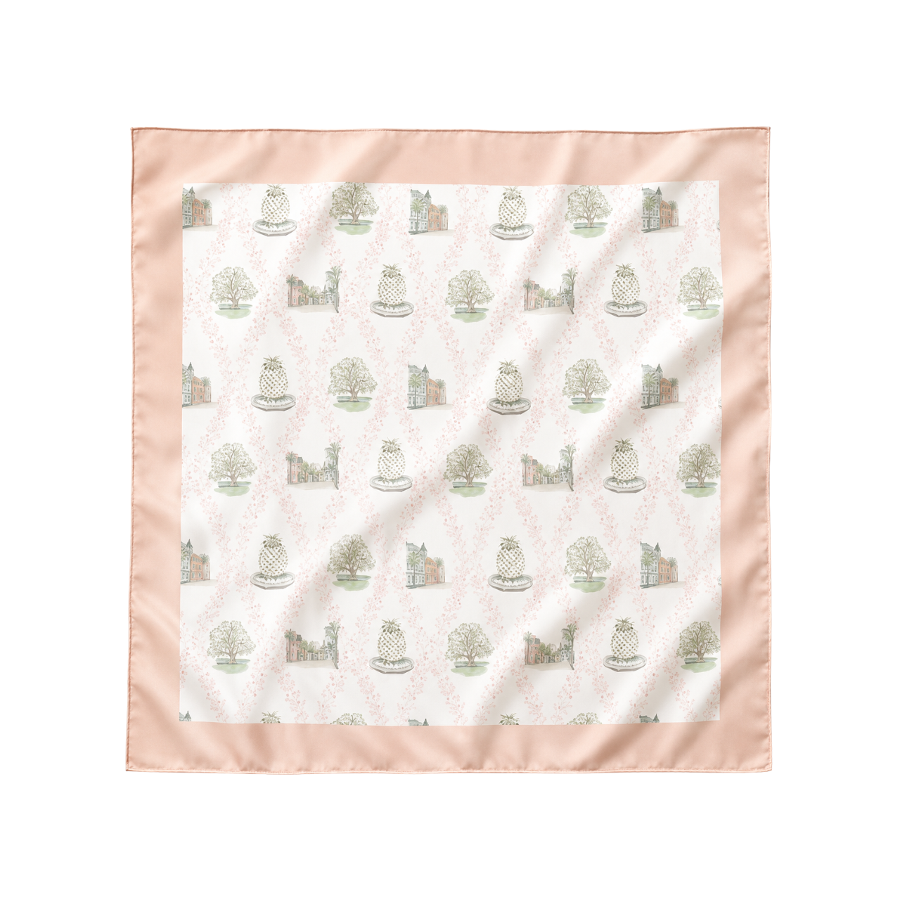 Pastel Prairie Scarf 25x25" | Western Icons Print