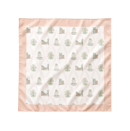 Charleston Charm Collab with Texture Design Co. Scarf 25x25" | Charleston Icons Print