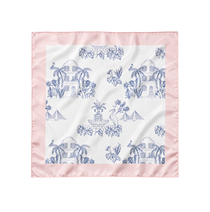 Charleston Toile Scarf 25x25" | Charleston Icons Print