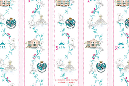 Zeta Tau Alpha College of Charleston Crop Pajama Set - CofC Sorority PJs