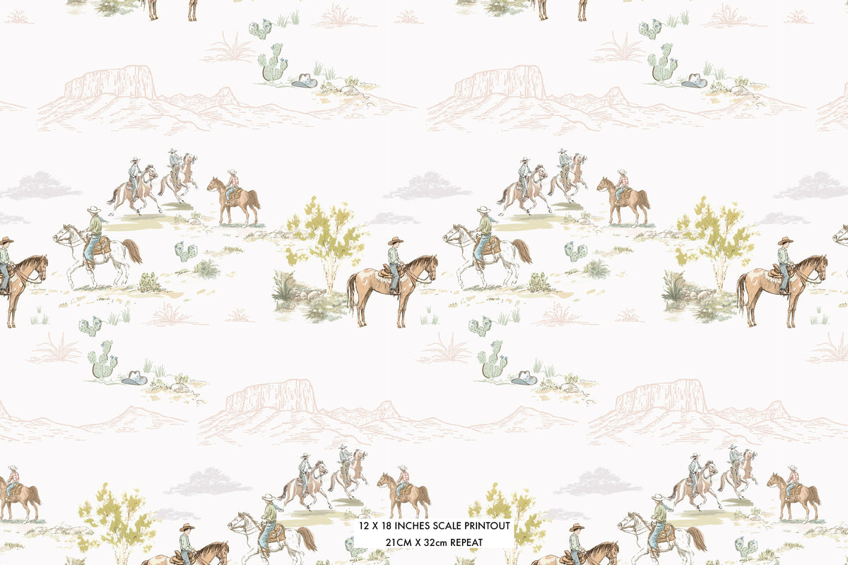 Pastel Prairie Modal Robe - Western Print