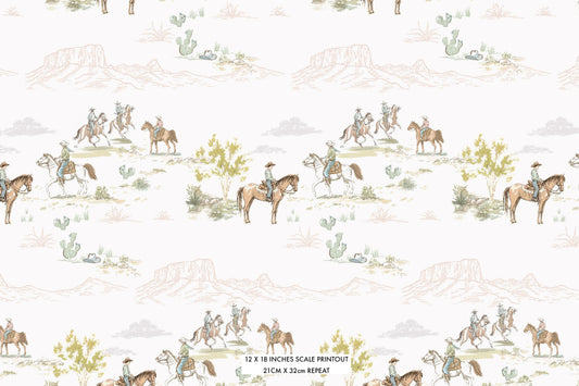 Pastel Prairie Modal Robe - Western Print