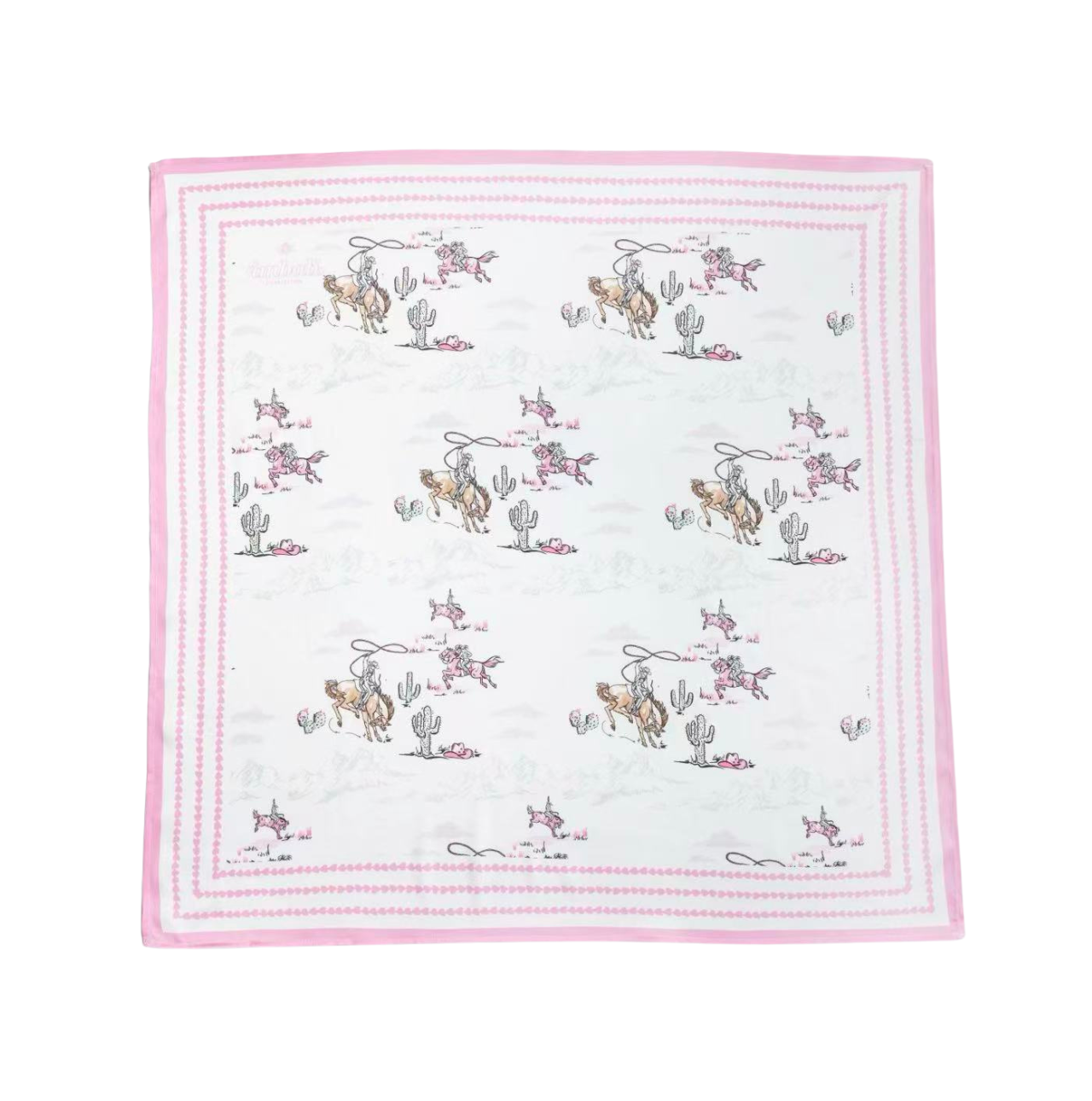 Lasso Lady Western Scarf 25x25" | Cowgirl Print