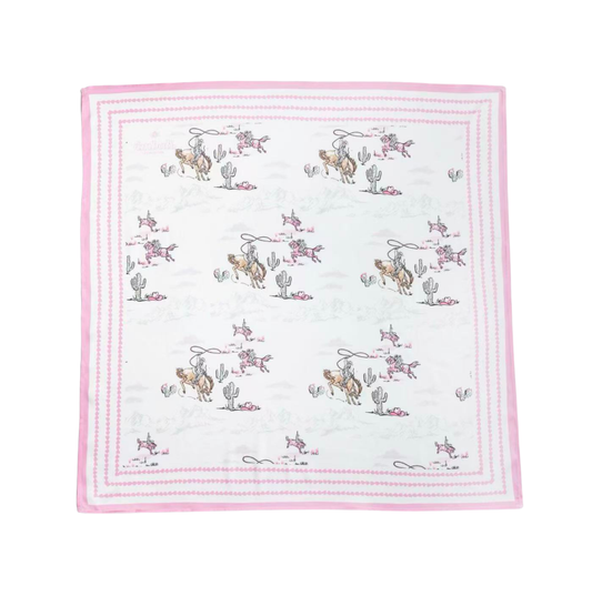 Lasso Lady Western Scarf 25x25" | Cowgirl Print