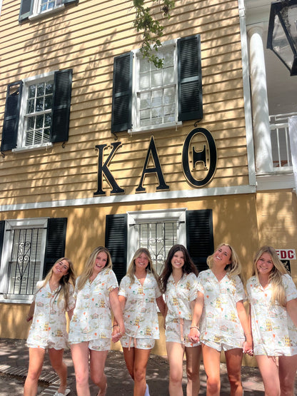 KAO Short Sleeve button down short set