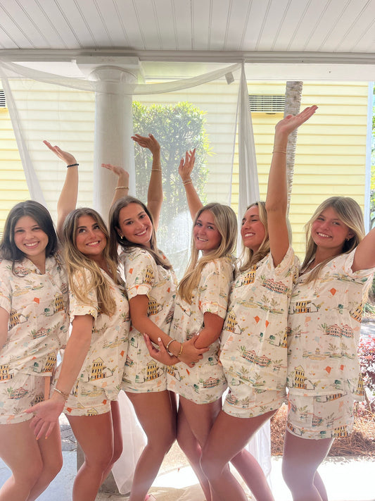 Kappa Alpha Theta College of Charleston Short Set - Sorority PJs | Imbali Charleston