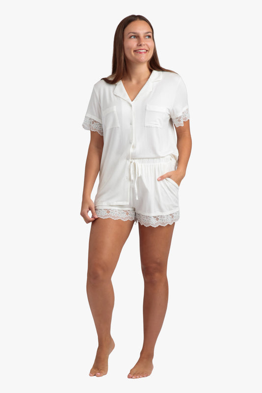 Special Day Bridal Modal Short Sleeve Short PJ Set