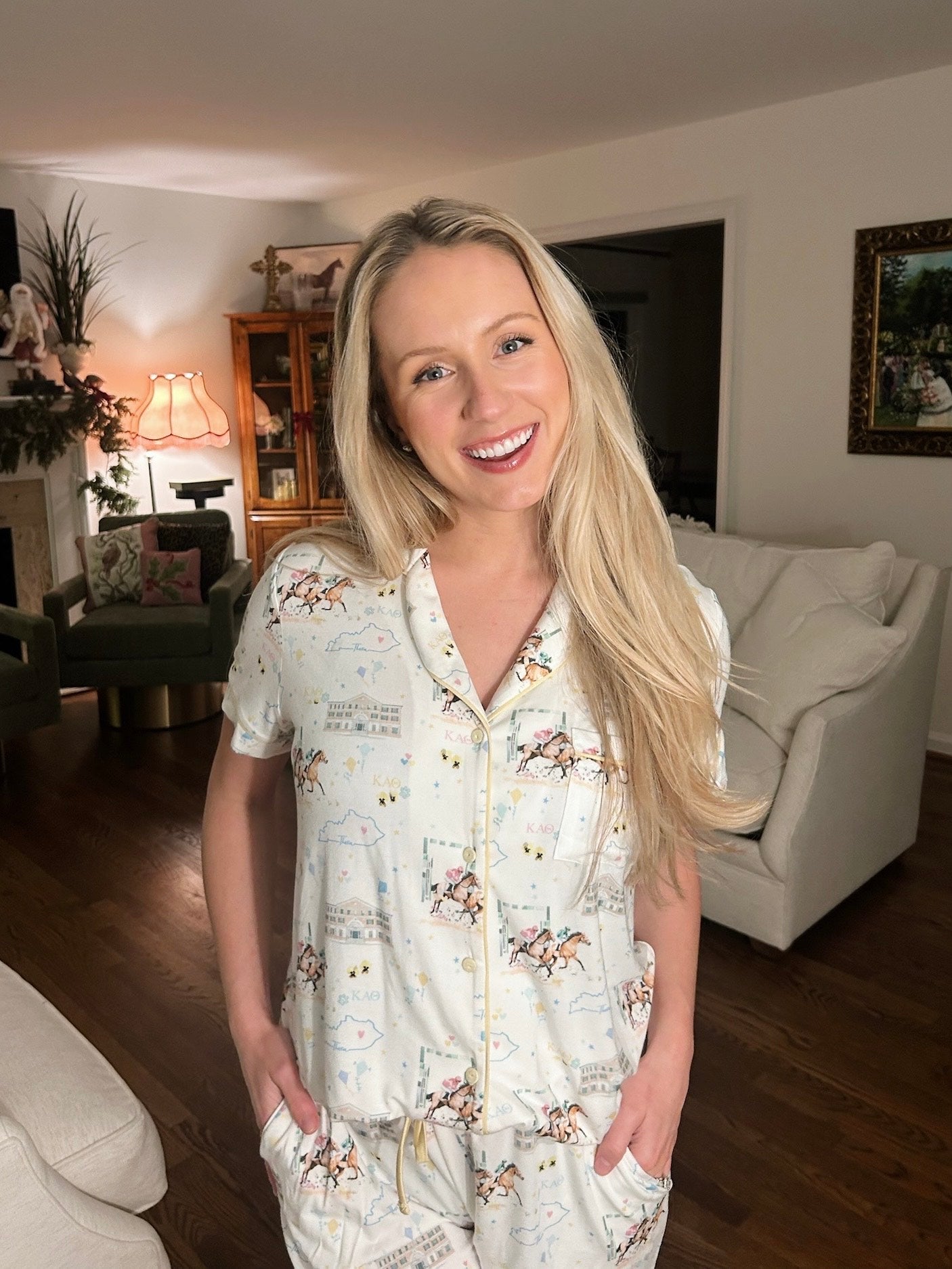 Kappa Alpha Theta University of Kentucky Pajama Set - Sorority PJs | Imbali Charleston