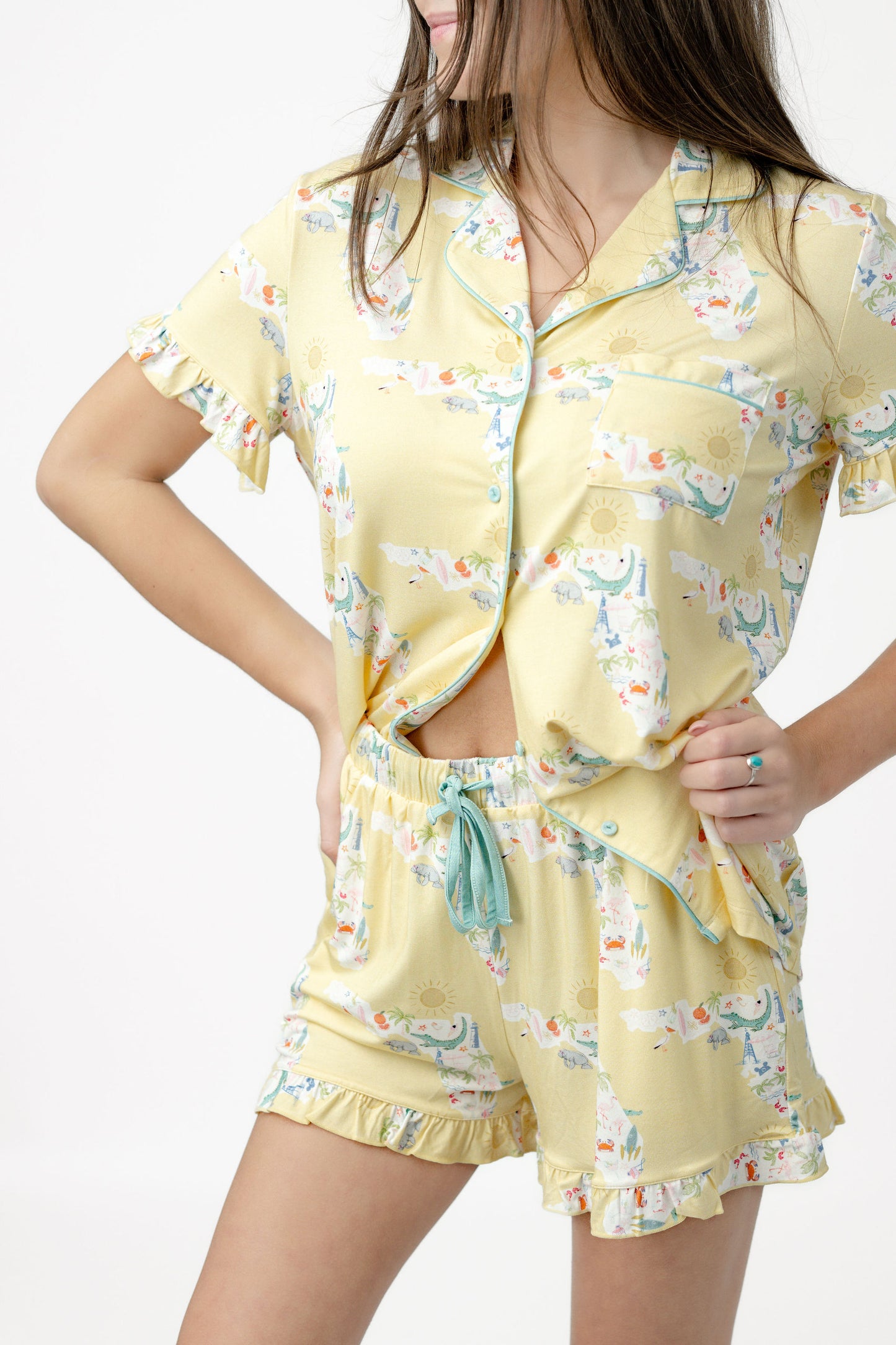 Florida Gold Modal Short PJ Set