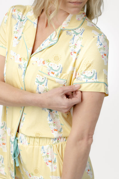 Florida Gold Modal Crop PJ Set
