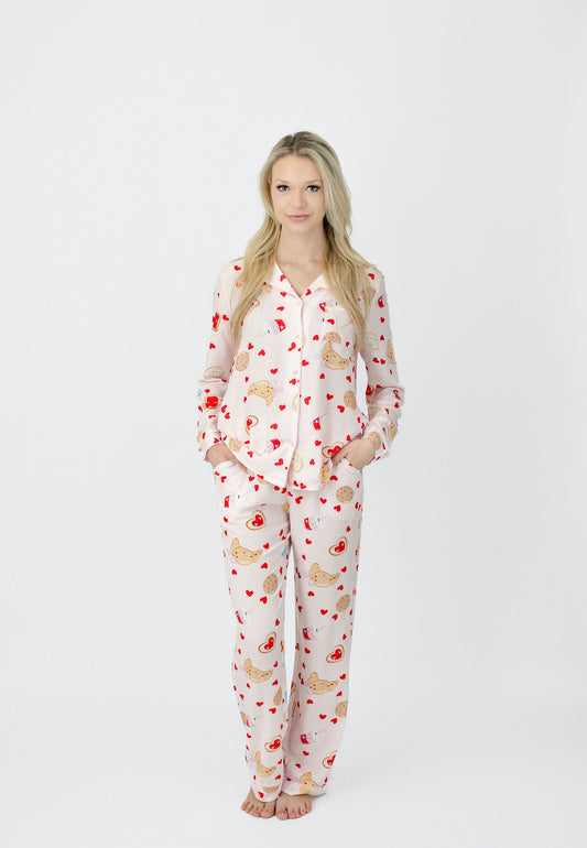Besties Forever Long Sleeve Pajama Set | Lyocell Blend | Imbali Charleston