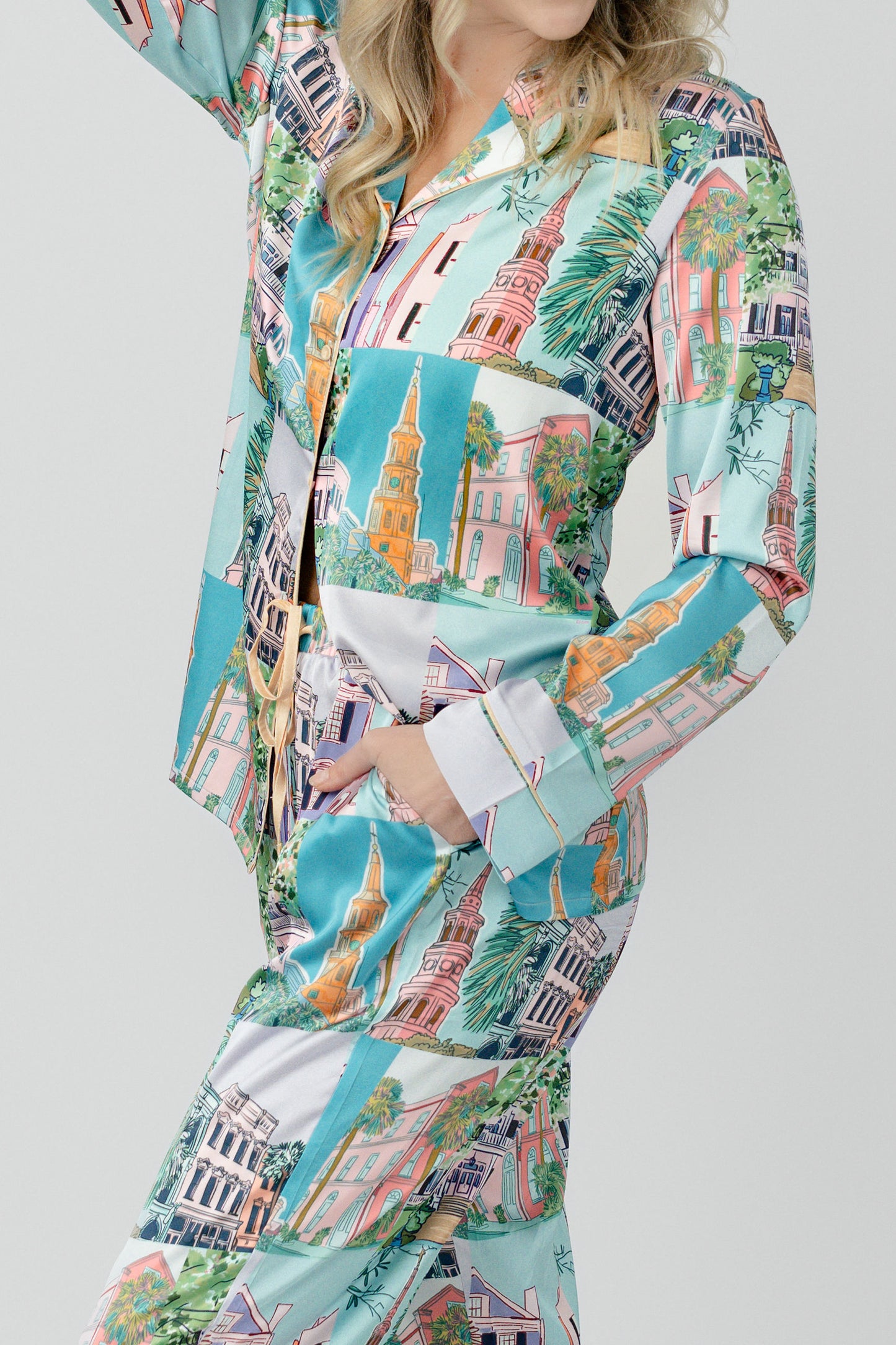 Charleston Pop PJ Set - Charleston Print