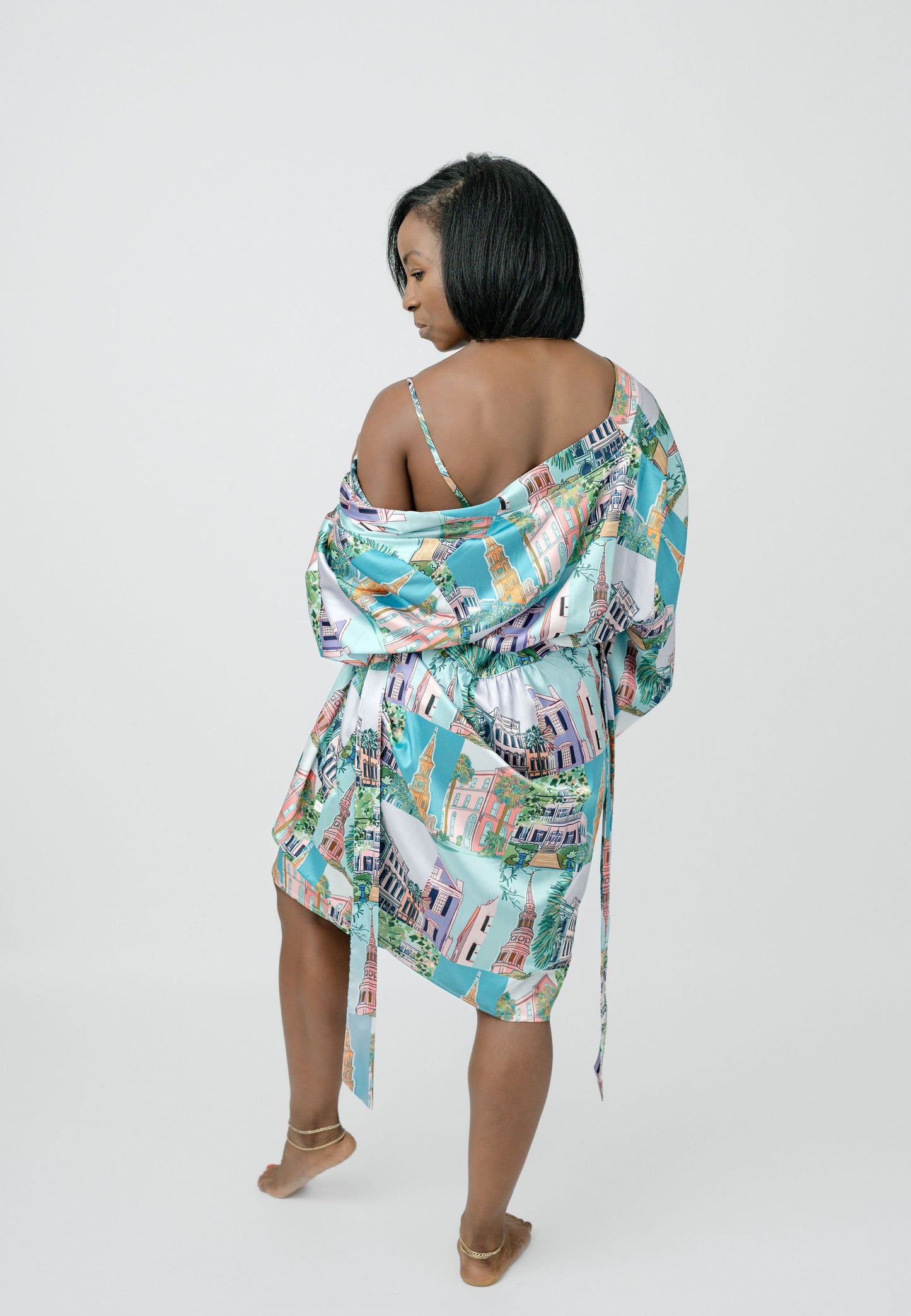 Charleston Pop Robe - Charleston Print