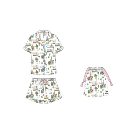 Delta Zeta Rollins College Pajama Set - Sorority PJs | Imbali Charleston