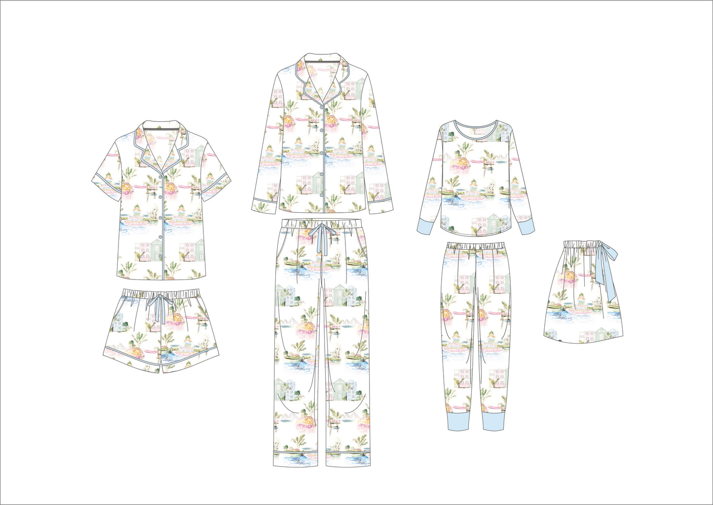 I Love CHS Knit Long PJ Set Youth