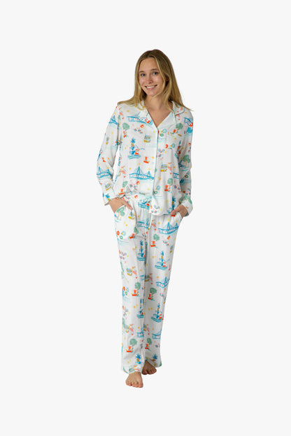 Charleston Festive Icons Pajama Set