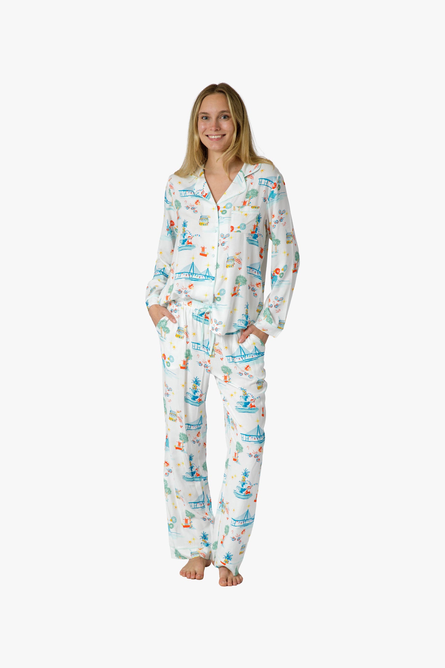 Charleston Festive Icons Pajama Set