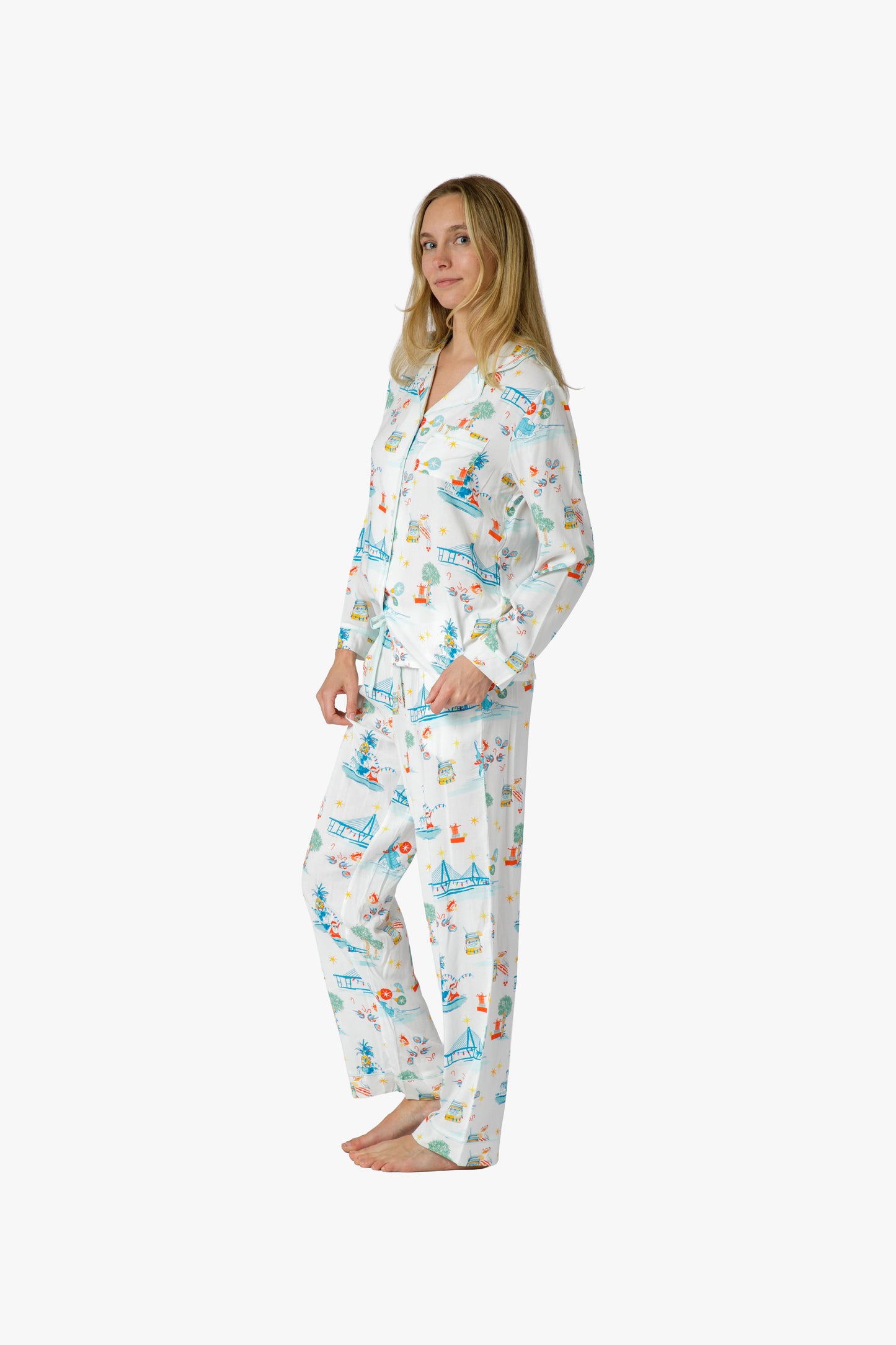 Charleston Festive Icons Pajama Set