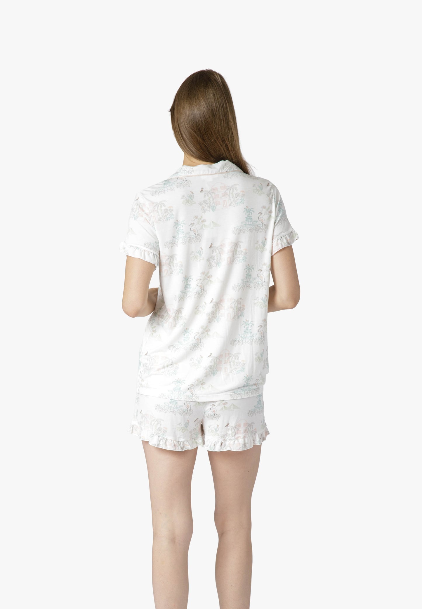 CHS Outline Multi Short Set - Charleston Print PJs