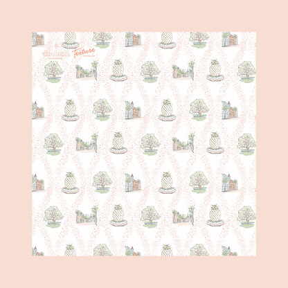 Charleston Charm Collab with Texture Design Co. Scarf 25x25" | Charleston Icons Print