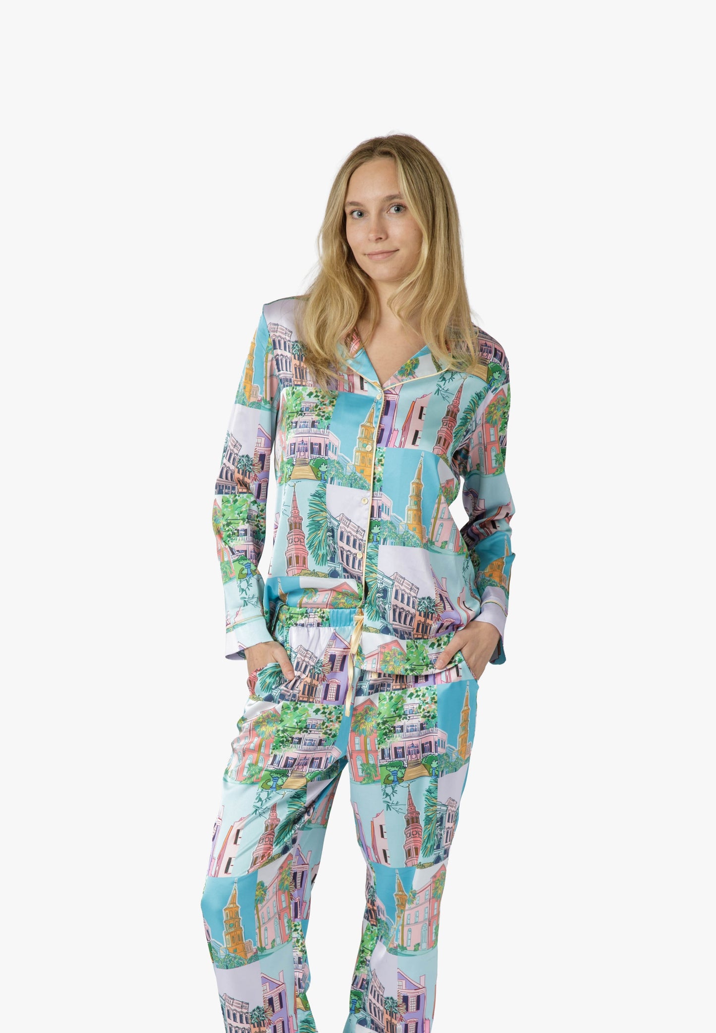 Charleston Pop PJ Set - Charleston Print