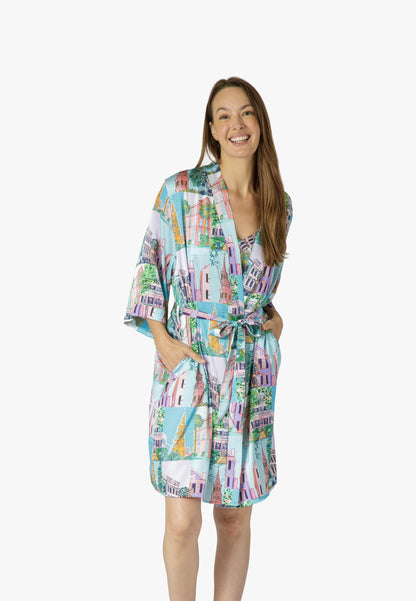 Charleston Pop Robe - Charleston Print
