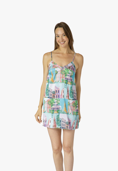 Charleston Pop Chemise - Charleston Print