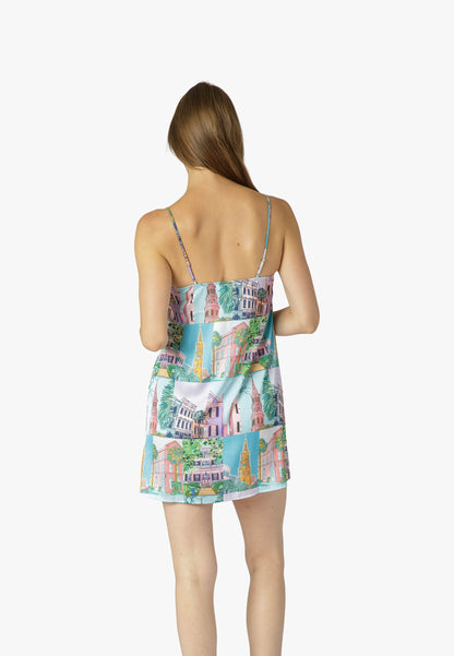 Charleston Pop Chemise - Charleston Print